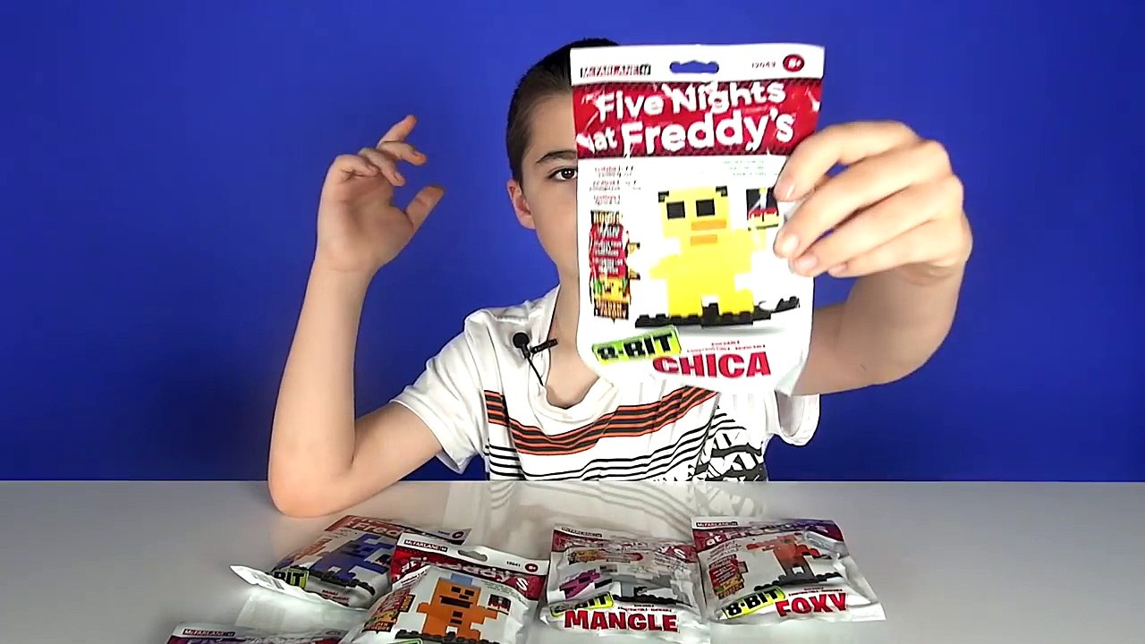 FNAF 8-Bit Figures | Five Nights at Freddys Toy Review | McFarlane Toys LEGO compatible F