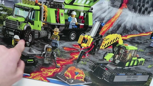 Lego Volcano Exploration Base Time Lapse Build!-WOkvNShYUyU