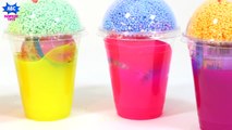 Learn Colors with Slime Surprise Cups _ Gooey Clay Slimam Surprise EggsUntitled