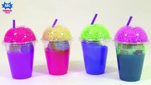 Learn Colors with Slime Surprise Cups _ Gooey Clay Slime Sum Surprise EggsUntitled