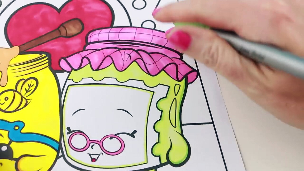 Shopkins Honey Pot and Gram Jam Speed Coloring Page-y0rlPx4Aaoc