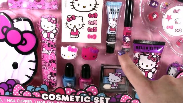 Hello Kitty Beauty Bag! Cosmetics! Nail Polish Lip Gloss Lip Balm! Minnie Lip Smacker! SHO