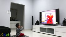 Watching Elmo's World on TV Suddenly Elmo Appears To Surprise Ckn Toys-eQXAEoCTj3M