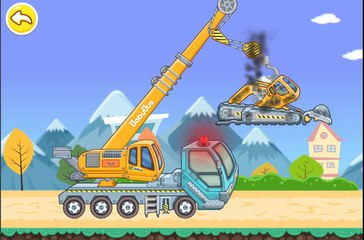Машинки. Развивающие мультики: Грузовичок и Подъемный Кран. Машинки для детей.