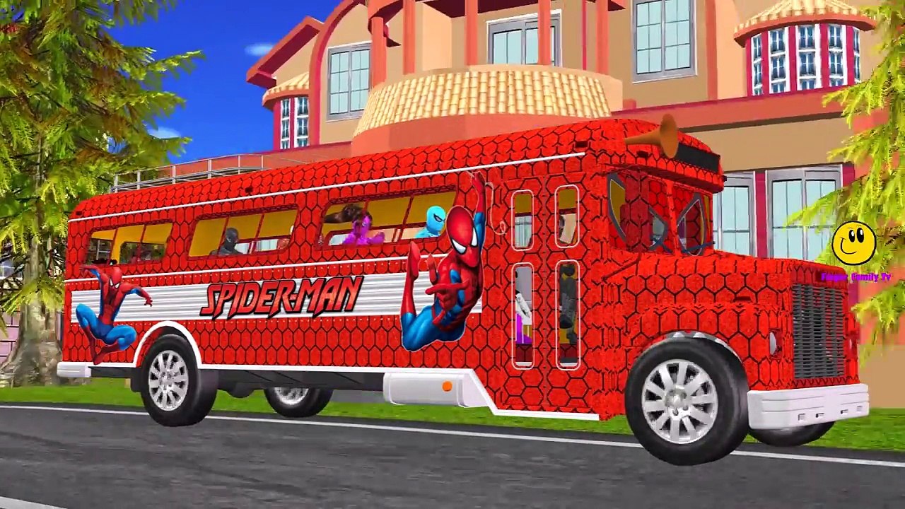 Spiderman Compilation Banana Car Epic Party | Finger Family Children Nursery Rhymes Collec