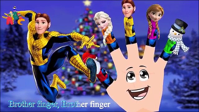 Санта Клаус дисней замороженные палец Семья песни питомник рифмы лирический и Подробнее азбука Дети