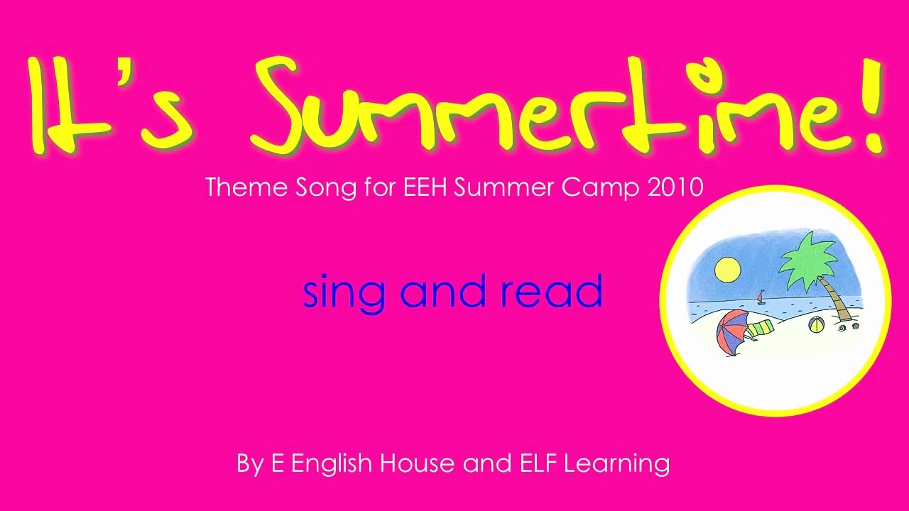 KARAOKE Summer Song - It's Summertime - ELF Learning-jixKfbwmCCk