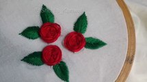Beautiful Roses Stitches Hand Embroidery