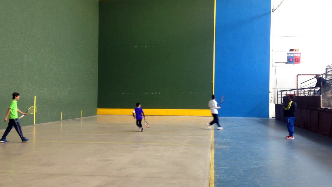 Frontenis liga juvenil Molareño vs Rivas 2ª partida video 2