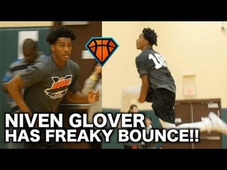 Sophomore Niven Glover Has FREAKY Bounce!! | HoopExchange Spring Showcase Highlights