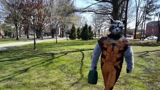 ROCKET RACCOON Grows A GROOT IRL - Guardians of the Galaxy - Superhero Movie In Real Life - Marvel-6ZE7x