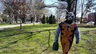 ROCKET RACCOON Grows A GROOT IRL - Guardians of the Galaxy - Superhero Movie In Real Life - Marvel-6