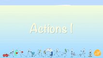 Learn Verbs #2 - Verb Chant - Action Verbs Phrases 2 - ELF Learning-CW-KV