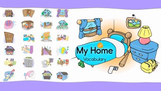 My Home Vocabulary - Home and House Vocabulary Chant for Kids by ELF Learning-HLRyD7G-