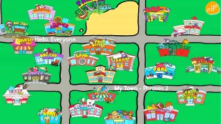 My Town Phrases (#2) - City Vocabulary - Places For Kids - Know Your City-yzf