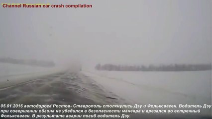 La plupart des accidents de la route choquants horrible accident de voiture russe 2016 année, 25 min compil