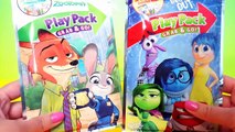 Disney Zootopia and Disney Inside Out Grab n go coloring packs- LEGO Dimensions