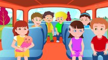 Wheels On The Bus Go Round And Round - 3D Animation Kids Songs | Nursery Rhymes for Child