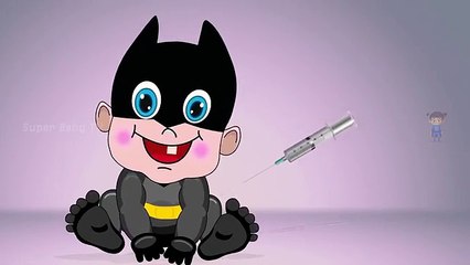 Funny Little Baby Batman Injections in The Bottom | Learning Colors for Kids with Cute Batman