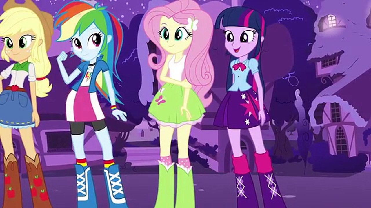 MY LITTLE PONY Transforms Equestria Girls HuMane 6 into ZOMBIE Forms - MLP Color Change Video