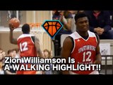 Zion Williamson Gets His HEAD AT THE RIM!! | 16 Year Old Phenom Is a WALKING HIGHLIGHT