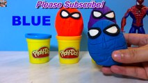 Play-Doh Superhero Spiderman Learn Colors for Children Finger Family Song Nursery Rhymes V