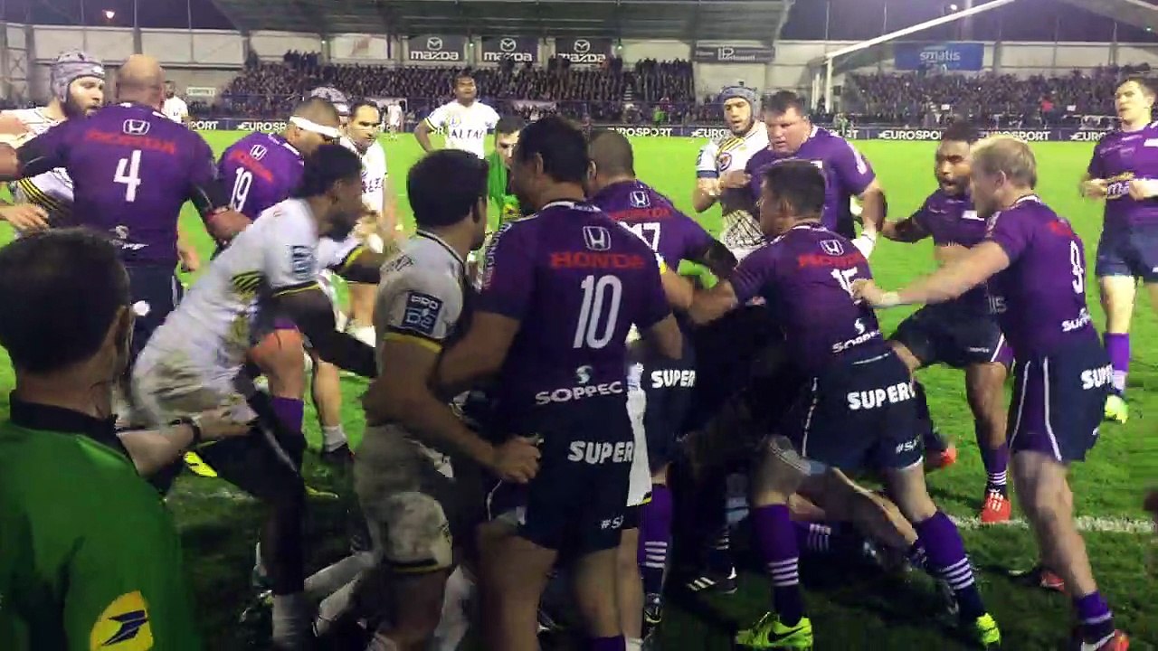 bagarre générale entre Soyaux-Angoulême et Mont-de-Marsan