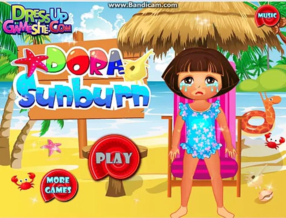 Dora The Explorer - Dora Baby Doctor Games - Dora Sunburn Game for Kids