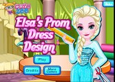 Disney Frozen - Elsa Prom Dress Design - Videos For Children - Kids Games - HD