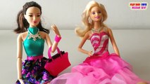 Barbie Fashion Vending Machine Playset with Disney Frozen Queen Elsa Dolls - Toy Unboxing