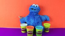 Cookie Monster in Twelve Play Doh Cookies for Christmas with New Play-Doh Treats for Day 1