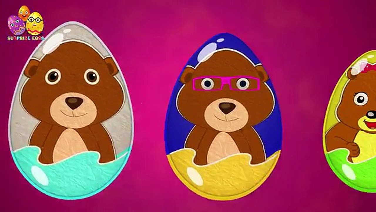Медведь цвета Яйца Семья палец для смолистый Дети мега питомник рифмы формы сюрприз т Игрушки |
