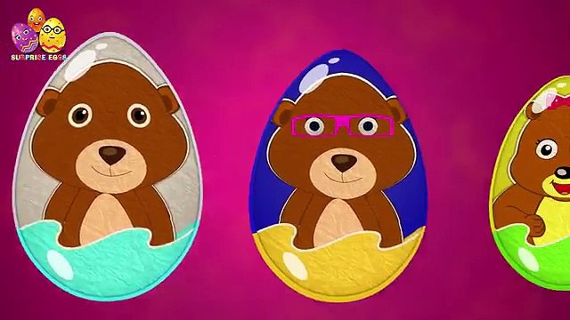 Медведь цвета Яйца Семья палец для смолистый Дети мега питомник рифмы формы сюрприз т Игрушки |