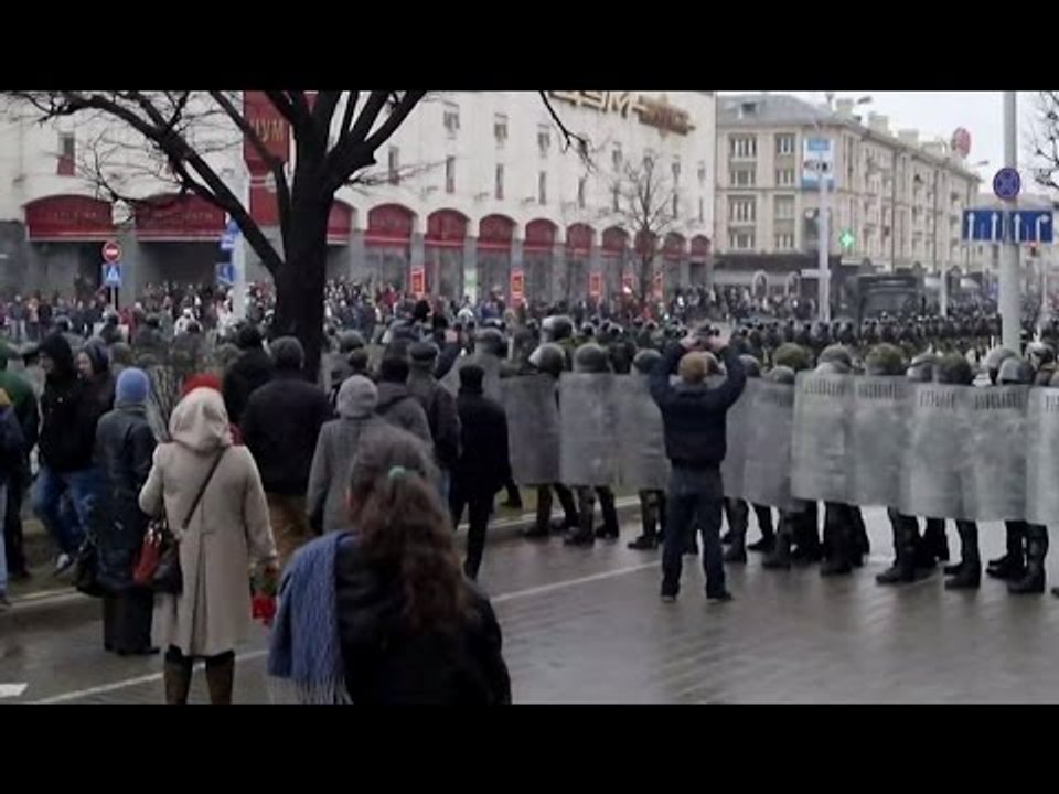 Belarus opposition protest: Several dozen detained at unauthorized ‘Freedom Day’ rally in Minsk