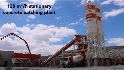 Download Video: insmakina Stationary concrete batching plants - sabit beton santrali  120 m3 saat-SD