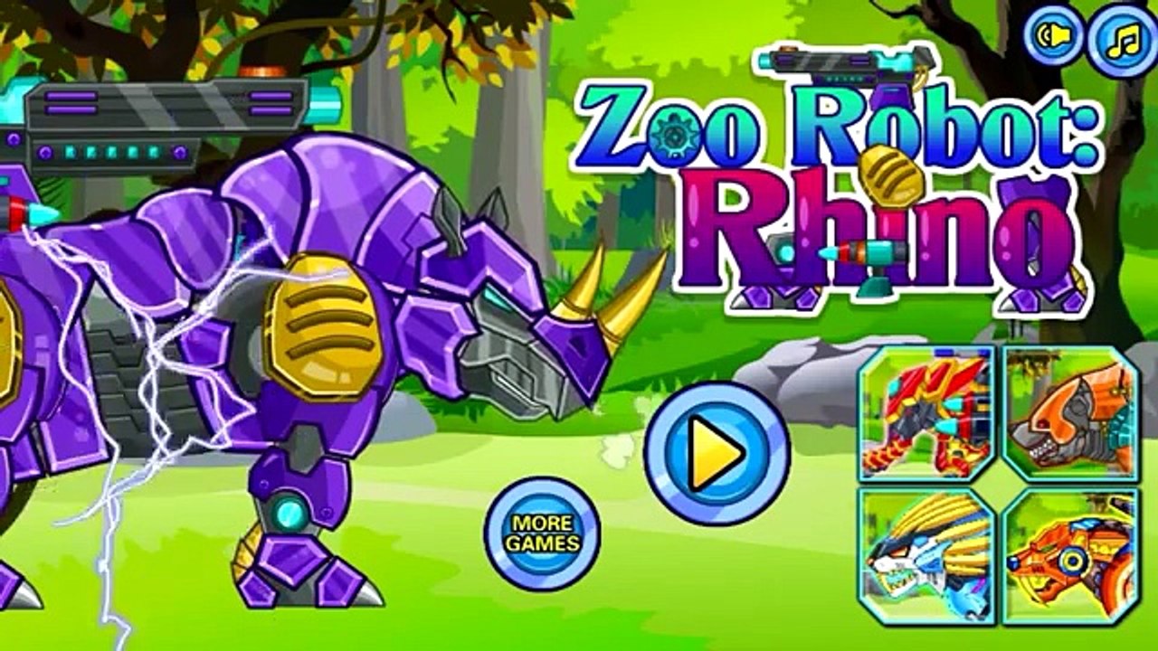 Динозавр Игры Дети Дворец играть носорог робот зоопарк |