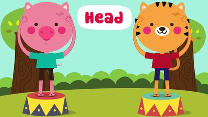 Head and Shoulders | Preschool Songs | Action Songs | The Kiboomers