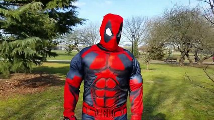 SPIDERMAN vs LEPRECHAUN - Magic Coins - Superheroes Change Colors In Real Life - Marvel IRL-jflNfw