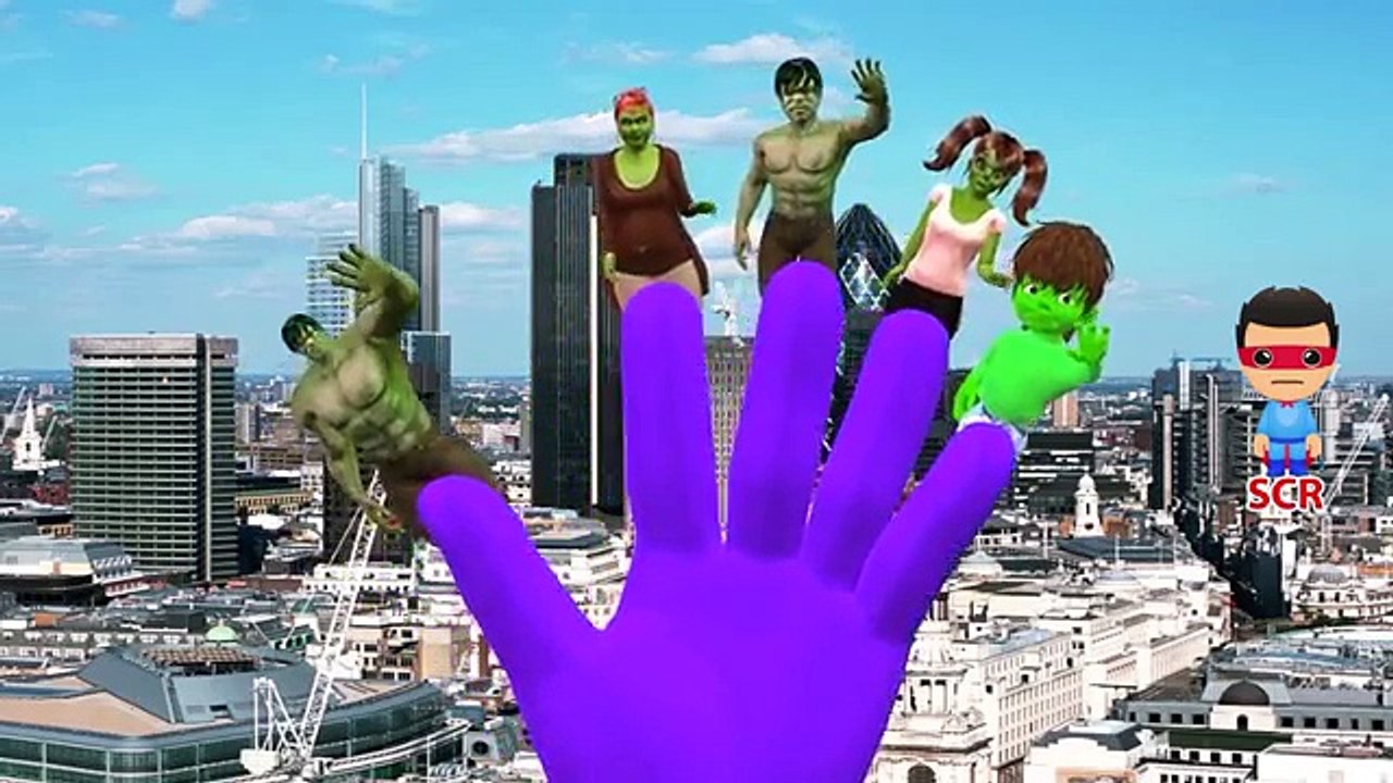 Superman Hulk Finger Family Nursery Rhymes | Batman Go wheels On The Bus Rhyme For Children