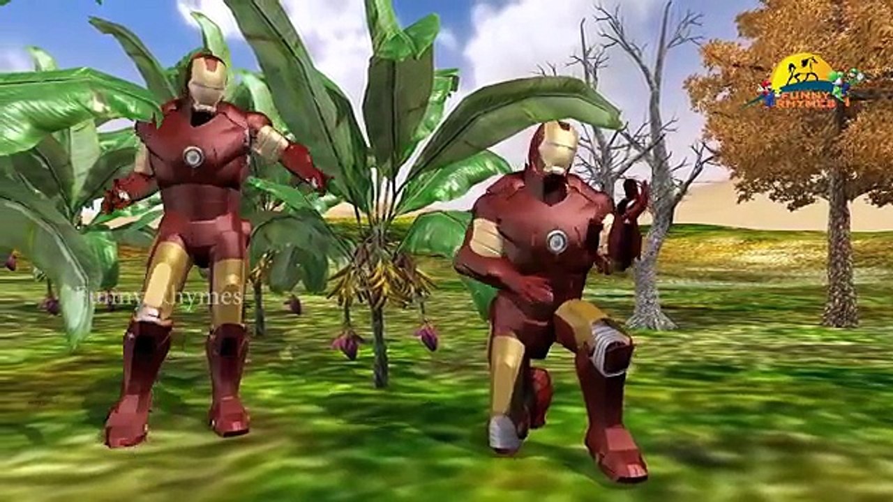 Ironman Dinosaur Finger Family Children Nursery Rhymes 3D Animated English | Dinosaurs Fin