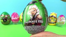 8 Surprise Eggs, SpongeBob Cars Star Wars Kinder Surprise Barbie Little Mole Pet Surprise-9