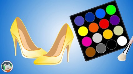 Learn Colors with High Heels _ Learn Colors for Kids - Toddlers - Children - Baby _ Video for Kids-5UdtF