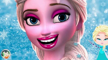 Elsa Makeup Prank Learn Colors with Braces Finger Family Song - Video for Kids-uv575Ycm