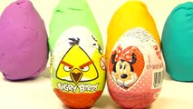 Play-Doh Eggs Angry Birds Minnie Mouse Playdough Eggs Angry Birds Minnie Mouse Surprise Eggs-Kdrjf