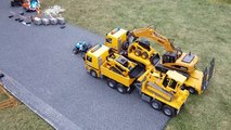 BRUDER RC toys excavator crash! Bruder video for kids!-UCByCh0r