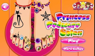 Princess pedicure salon! The game for girls! Kids Games! Cartoons for children!
