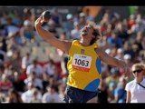 Athletics - Oleksandr Doroshenko - men's shot put F38 final - 2013 IPC Athletics World C...