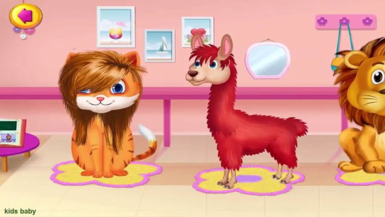 Play with Animal Hair Salon & Make Up Jungle Animals Fun Game For Kids & Baby