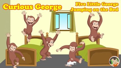 Five Little Monkeys George Jumping on the Bed - Kids Song - Nursery Rhymes-J