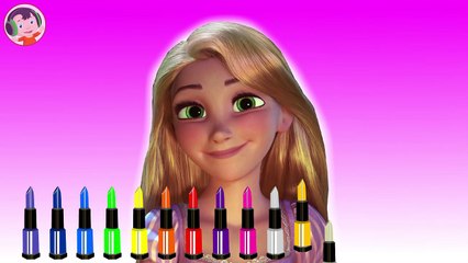 Rapunzel and Elsa Frozen Makeup Prank _ Learn Colors for Kids _ Video for Kids-cVN73l